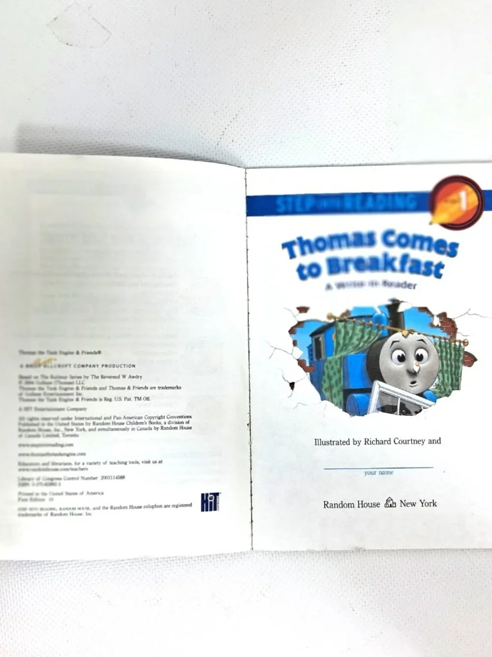 Thomas Comes to Breakfast, Children's Book